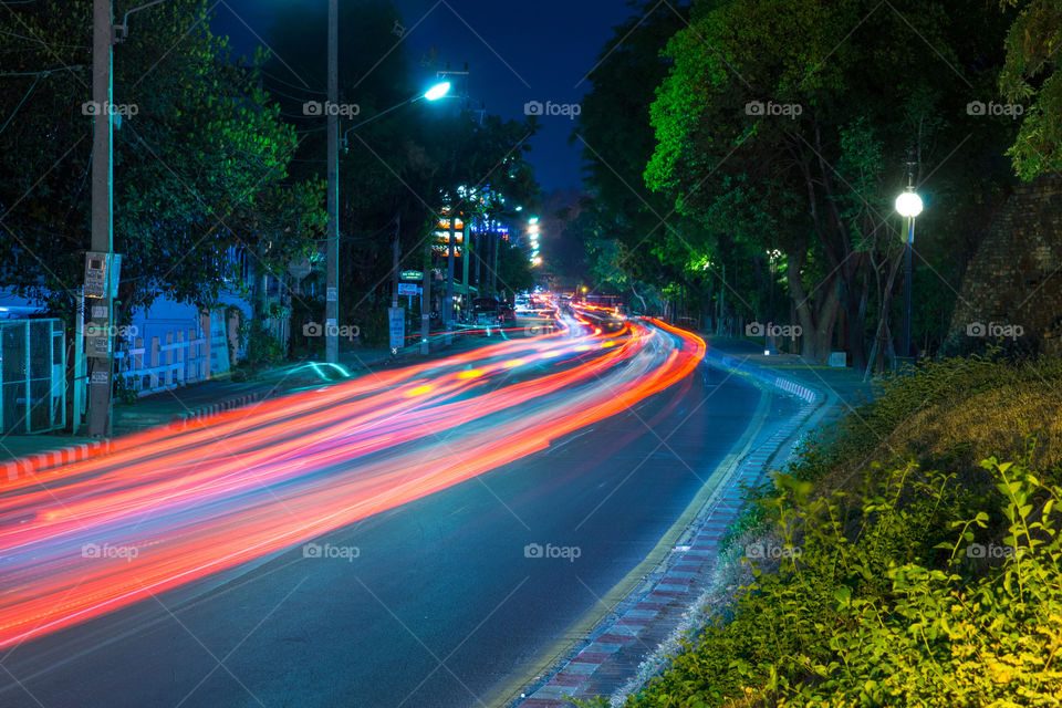 Street lights in Chiang Mai 