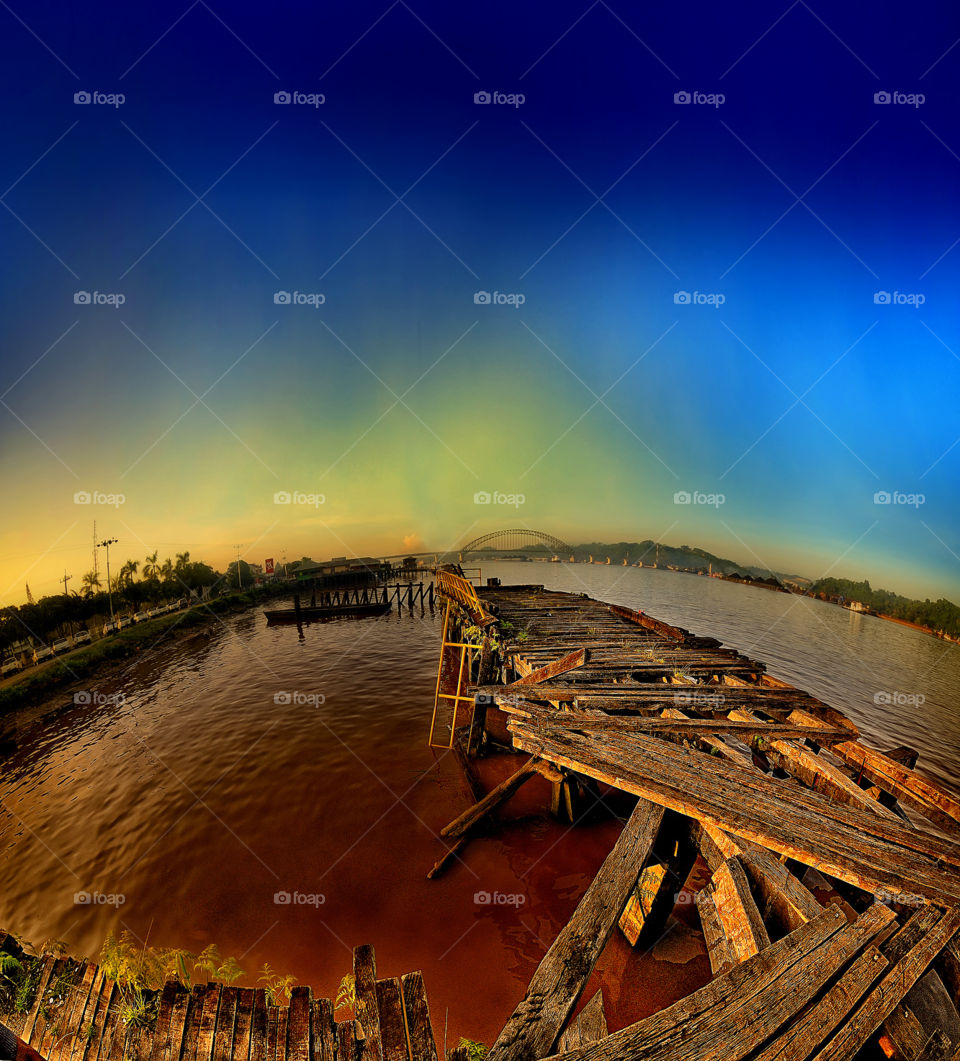 sunrise at mahakam river