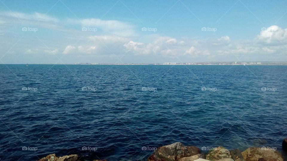 Deep blue water of Black Sea