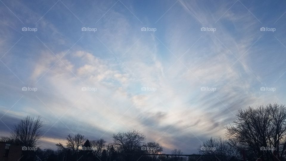 Whispy clouds