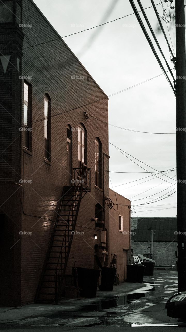 Building shadow in mid city
