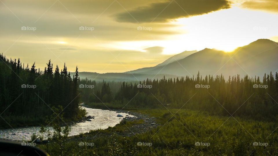 Alaskan sunset 