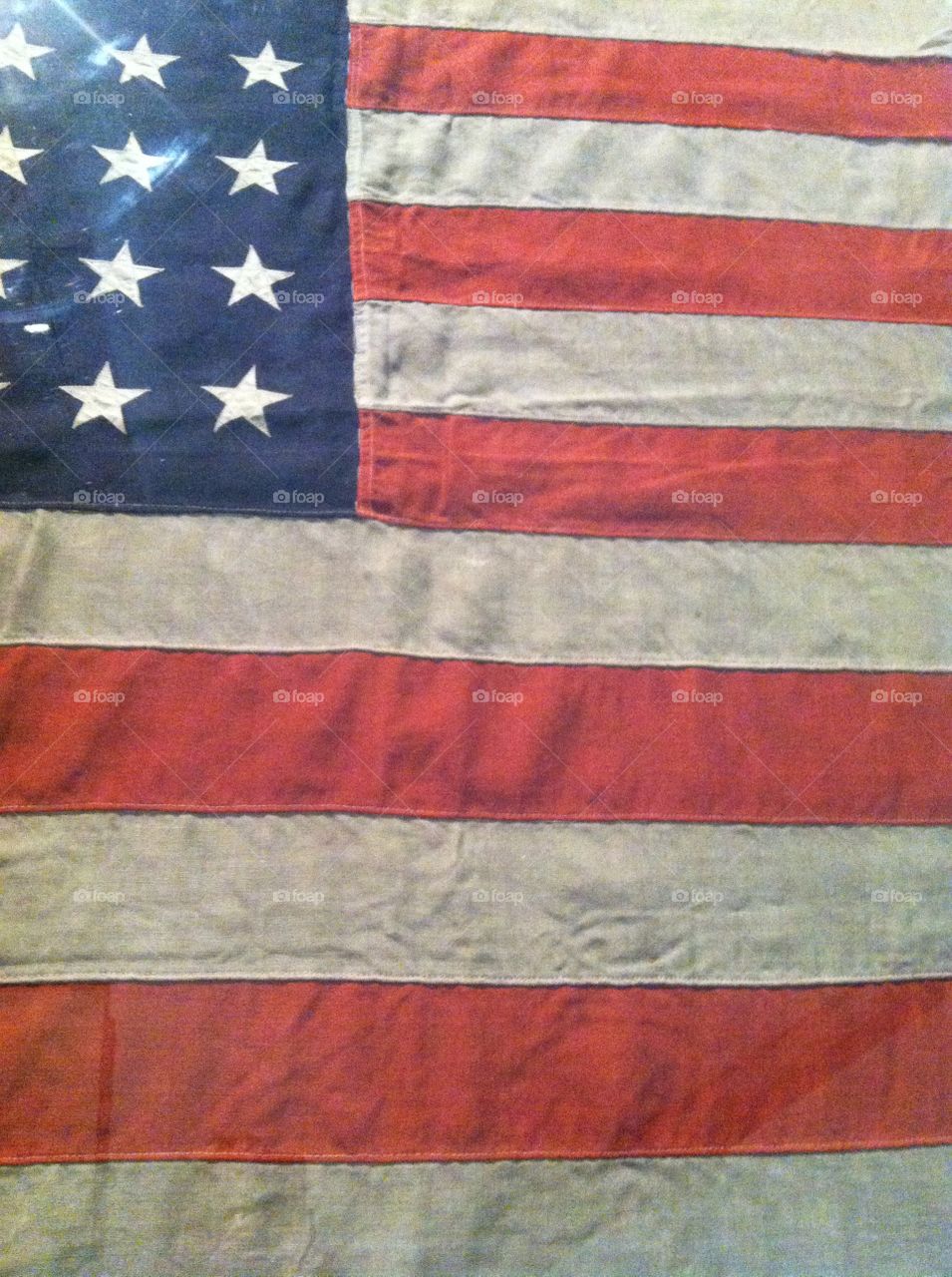 American flag detail 