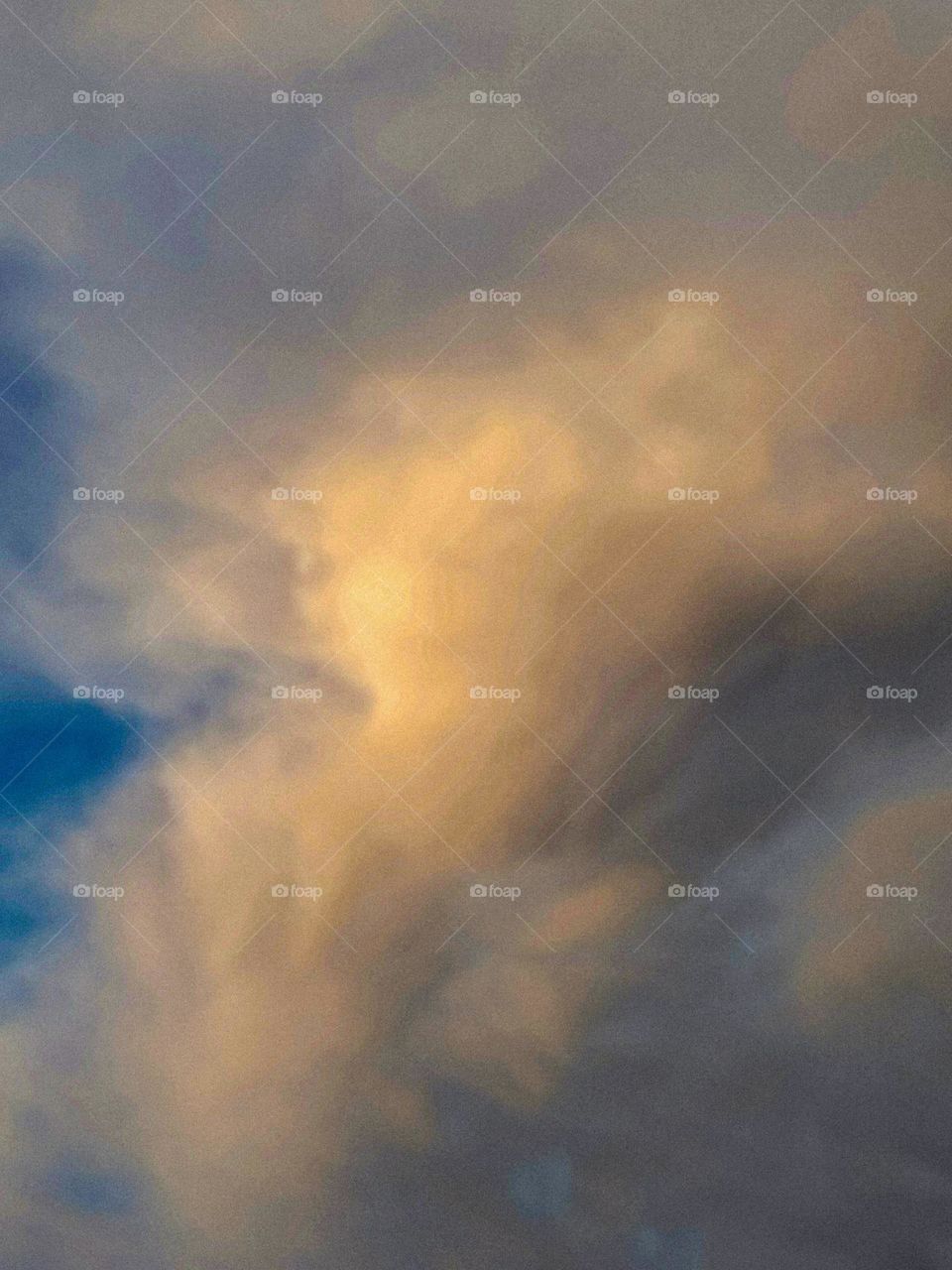 I want to show yellow clouds and blue sky in this photo.  The sky looks very beautiful with clouds and blue sky.