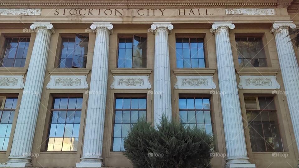 Stockton City Hall. passing by and wanted to take a picture of the old city hall.