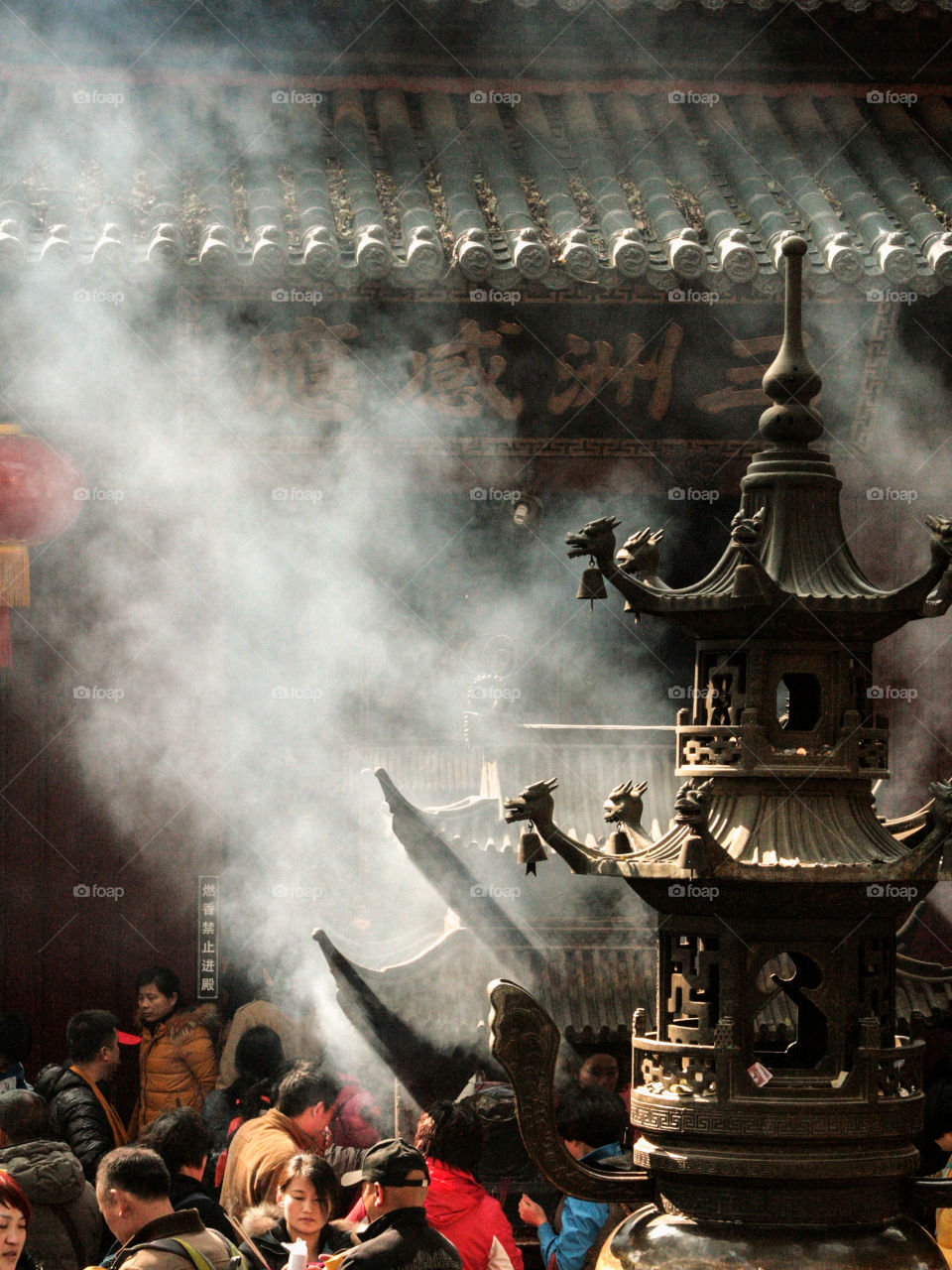 chinese temple during the holiday