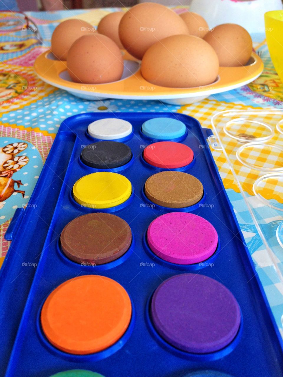 Ready to paint the easter eggs