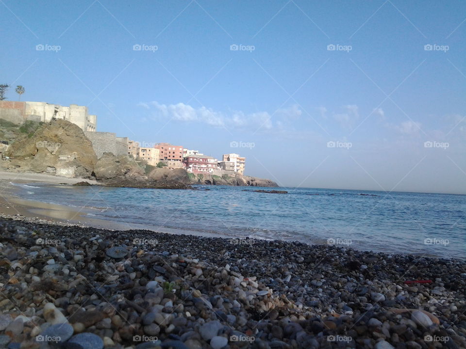 Beach and houses - Algiers - Algeria