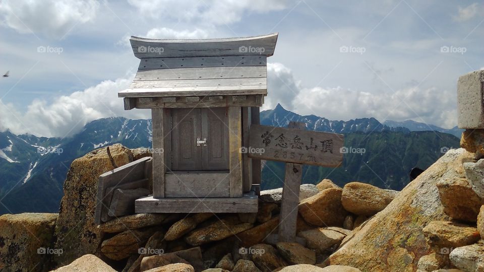 Mountain shrine on Jonendake