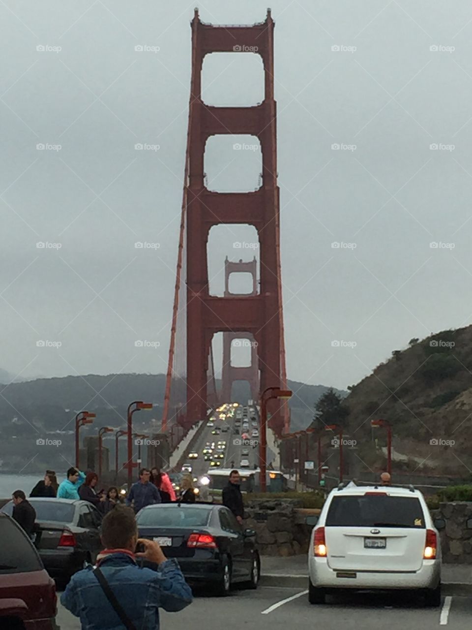 Looking the golden gate 