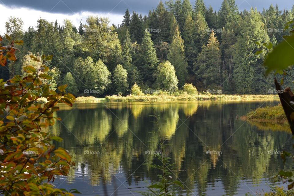 The calm between storms. First day of Fall hike out at Rolley Lake, Mission BC, Canada.