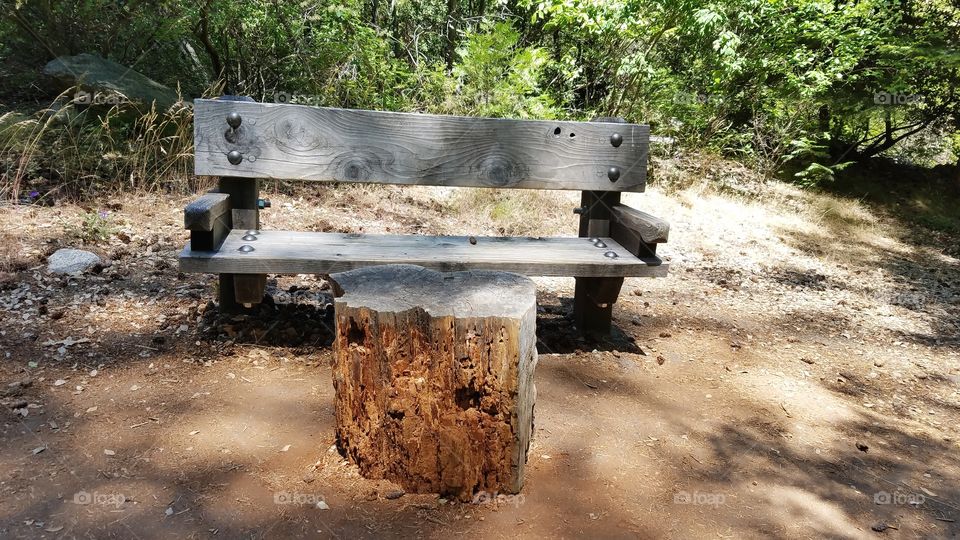 Chair and a table