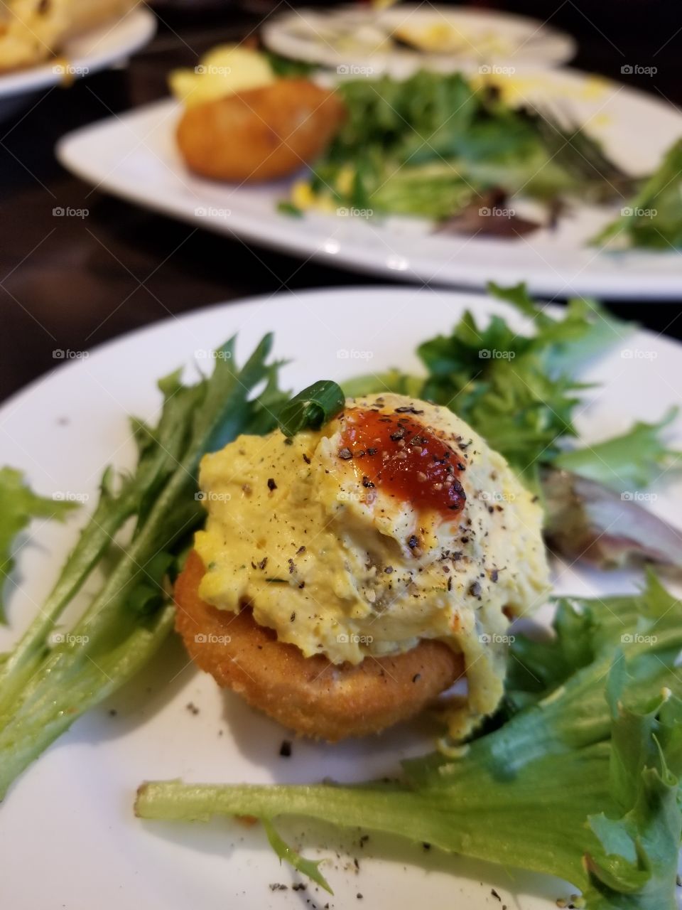 Deep fried deviled eggs
