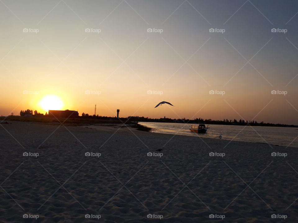 Sunset at the beach