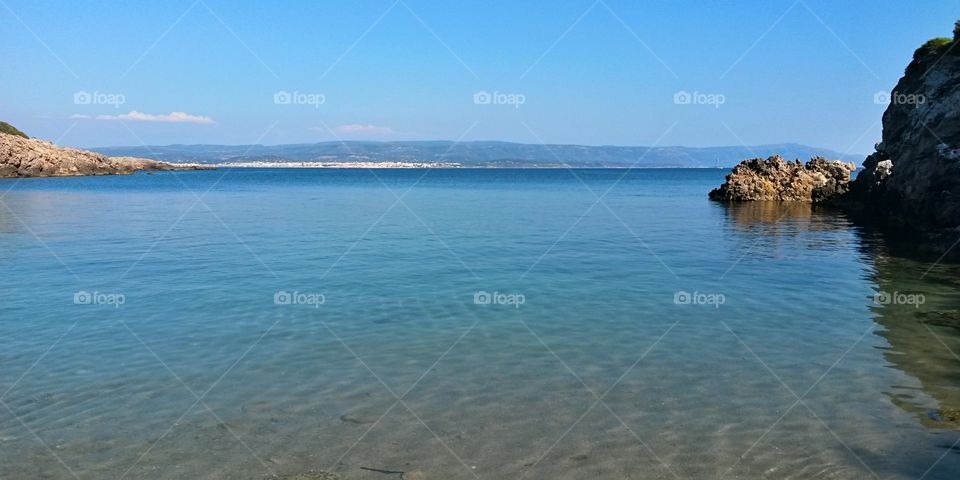 beach in The mediterranean sea from North Sardinia