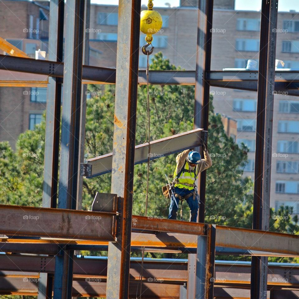 Construction worker in Alexandria, Virginia