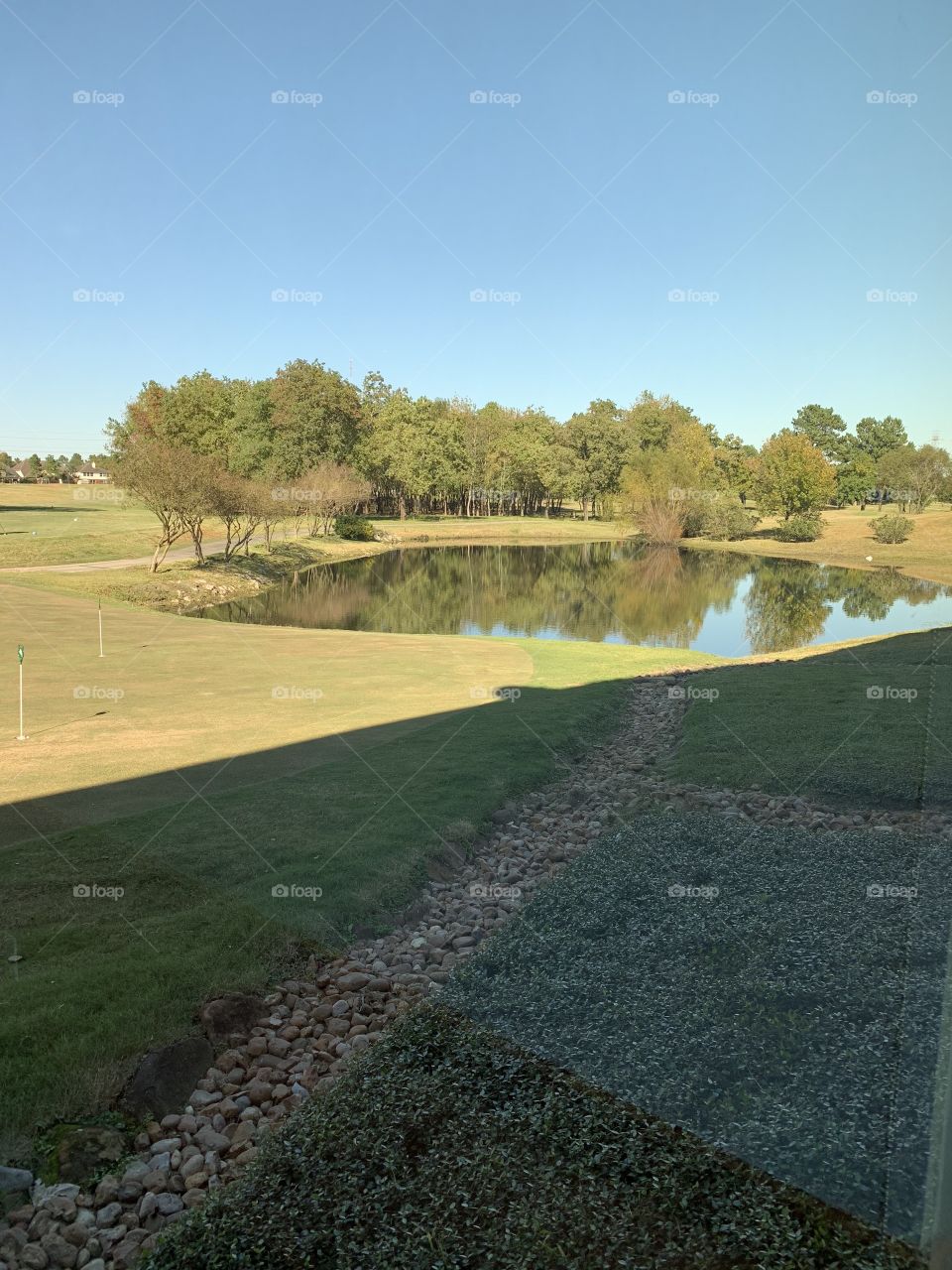 Window view of gulf course