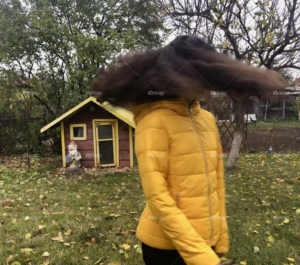 Girl with long hair 