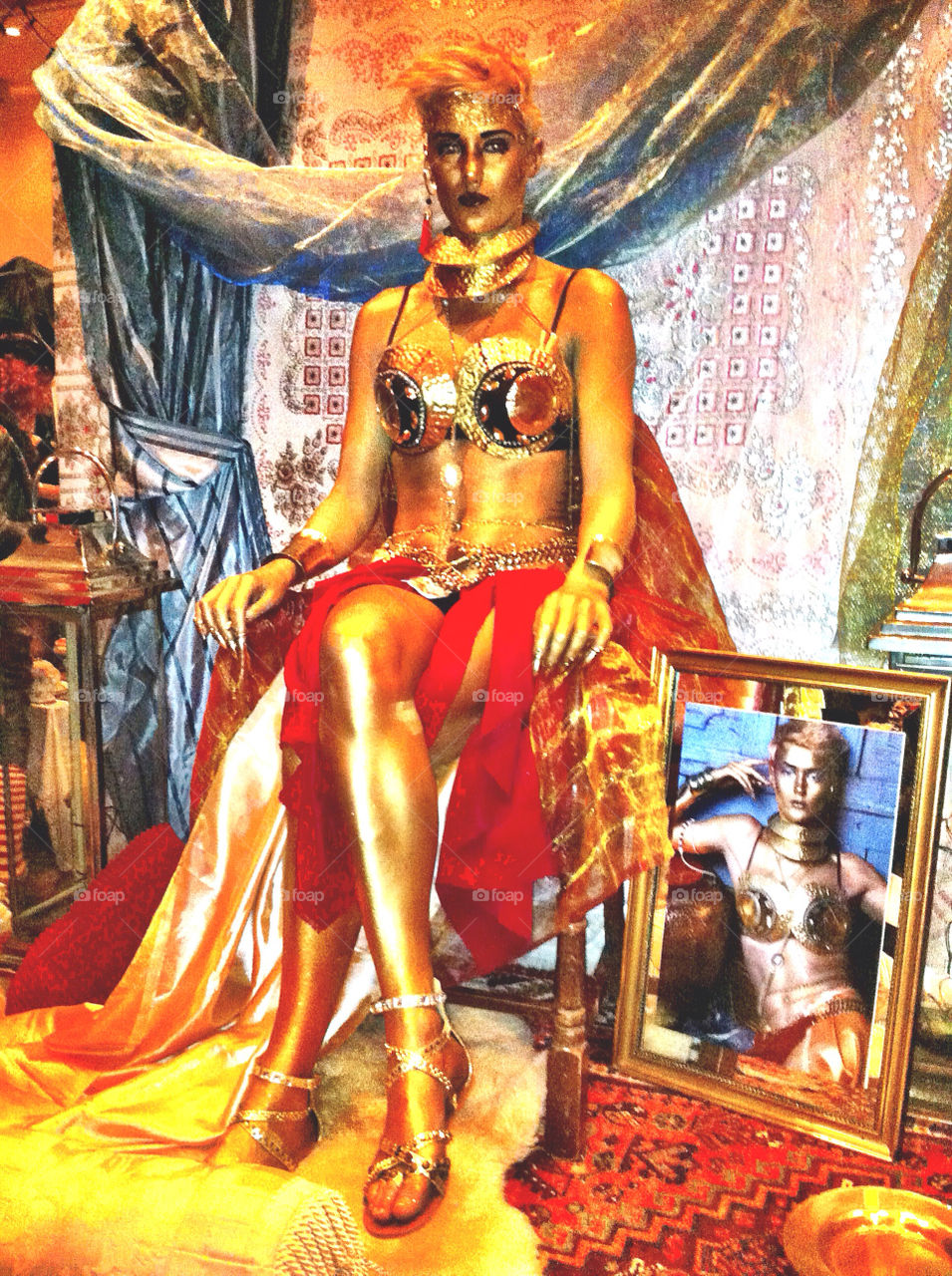 Body Painted Make-up Artistry Model