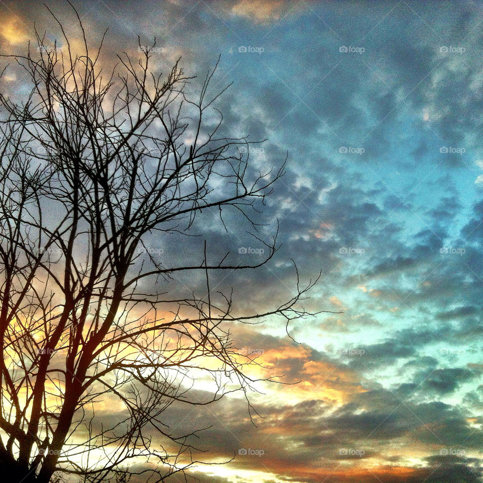 landscape sky blue sunset by hegophoto