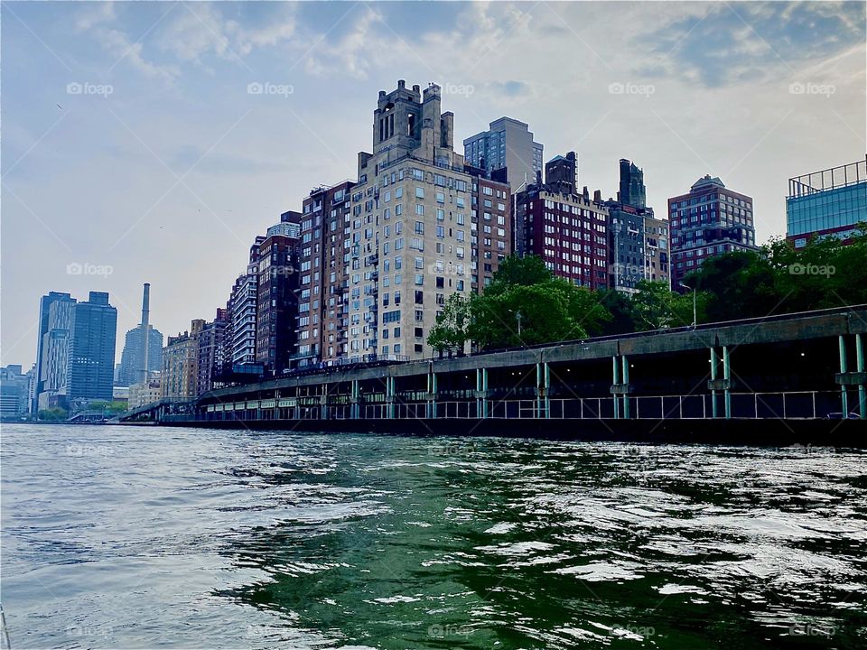 This is a beautiful impression of the “Upper East Side” of “Manhattan” that we passed by while on the maiden voyage of our new sailboat we had just purchased at the “Mamaroneck” marina that day, July 1st of 2023. Hypnotic Productions