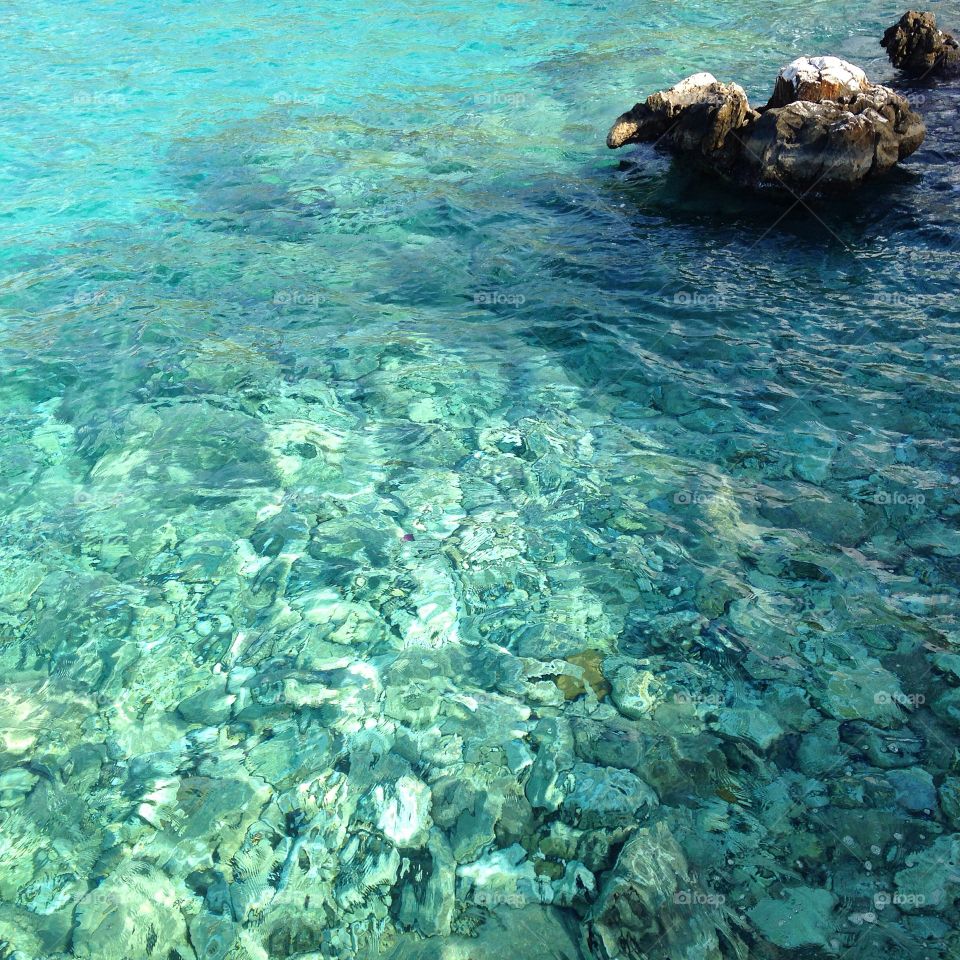 Crystal clear waters of southern Peloponese, Greece