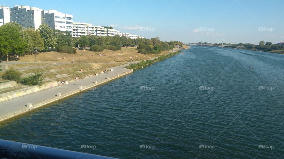 River Dunav in Vienna. Alternative Dunav beach 🌊☀😎