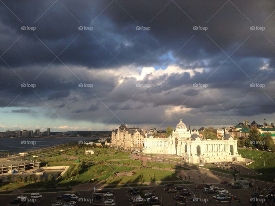 Dramatic sky in Kazan