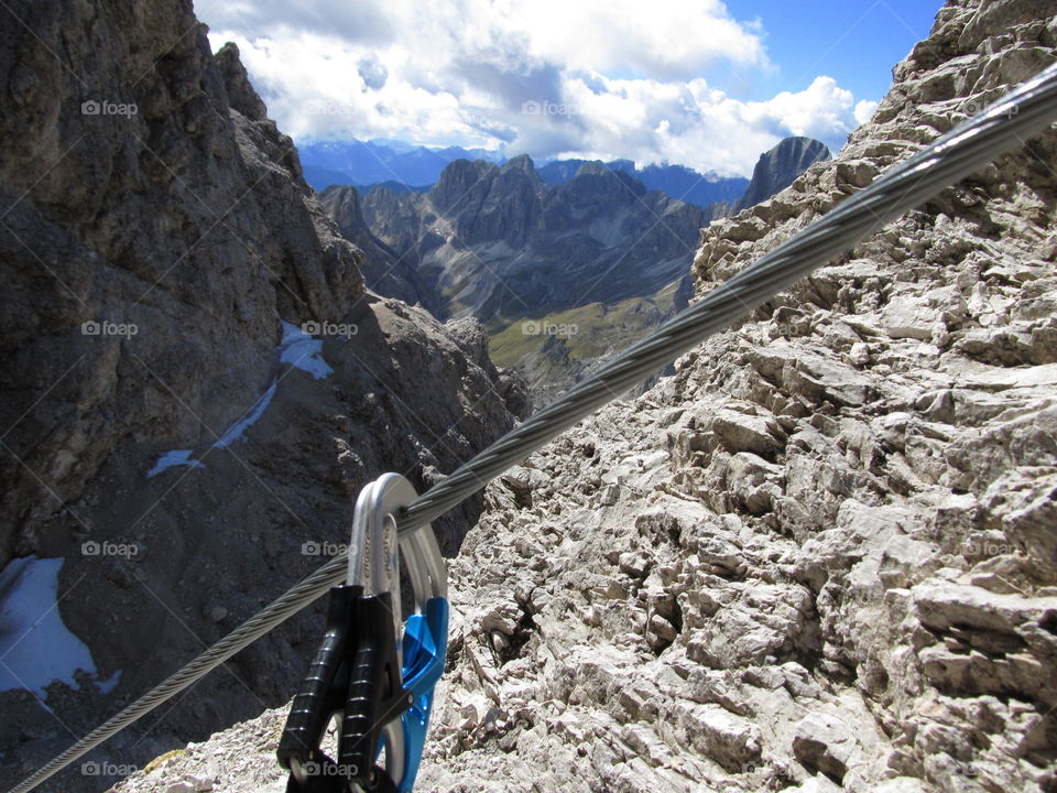 Rock dolomiti mountain view