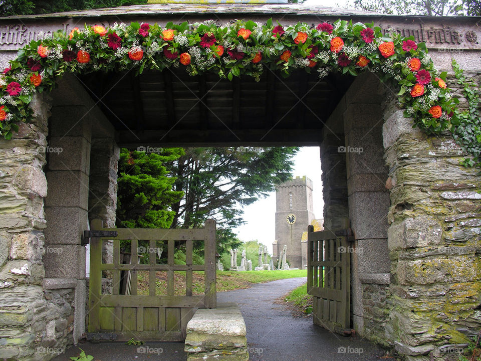 flowers church religion gate by snappychappie