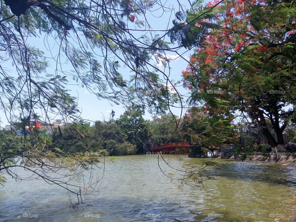 Park in Hanoi, Vietnam