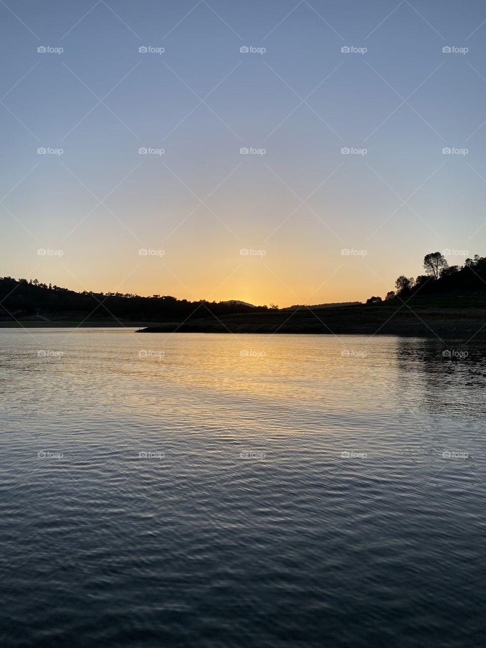 Sunset at Lake Nacimiento California 