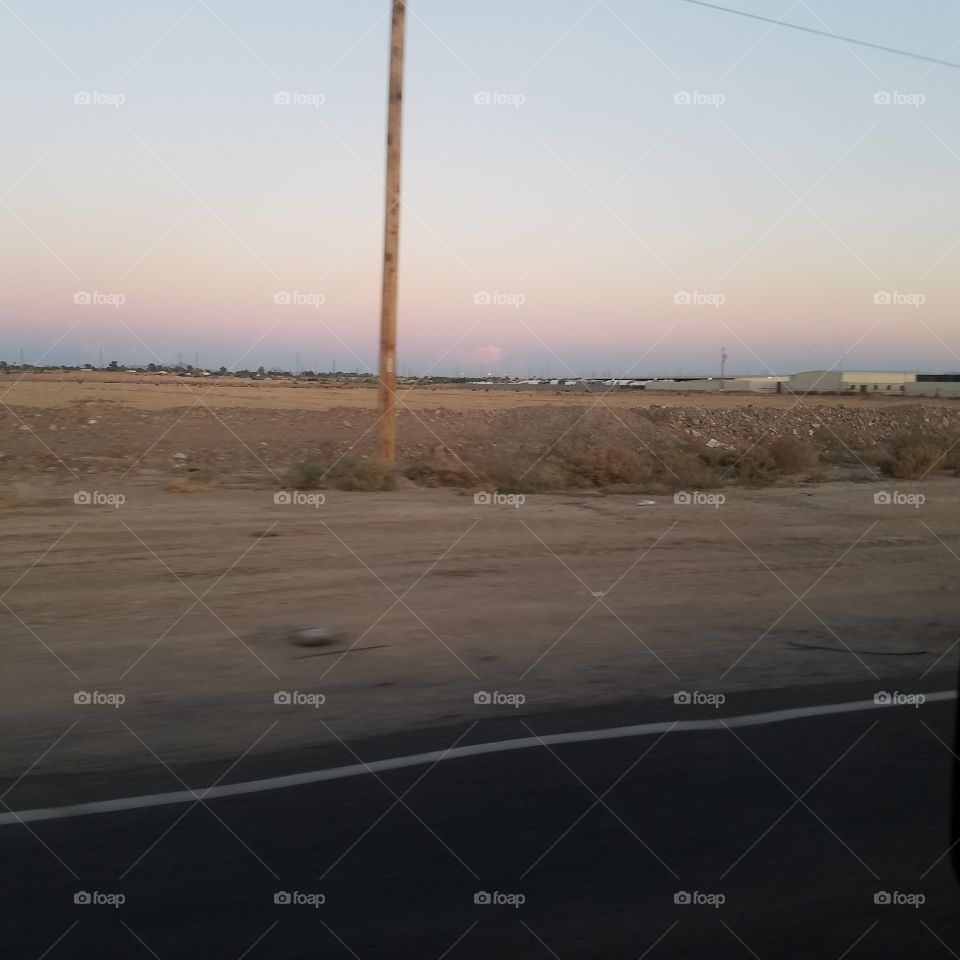 Desert, No Person, Landscape, Road, Sky