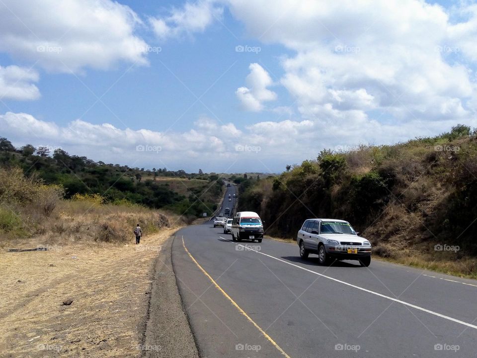 Travelling, Moshi Arusha road