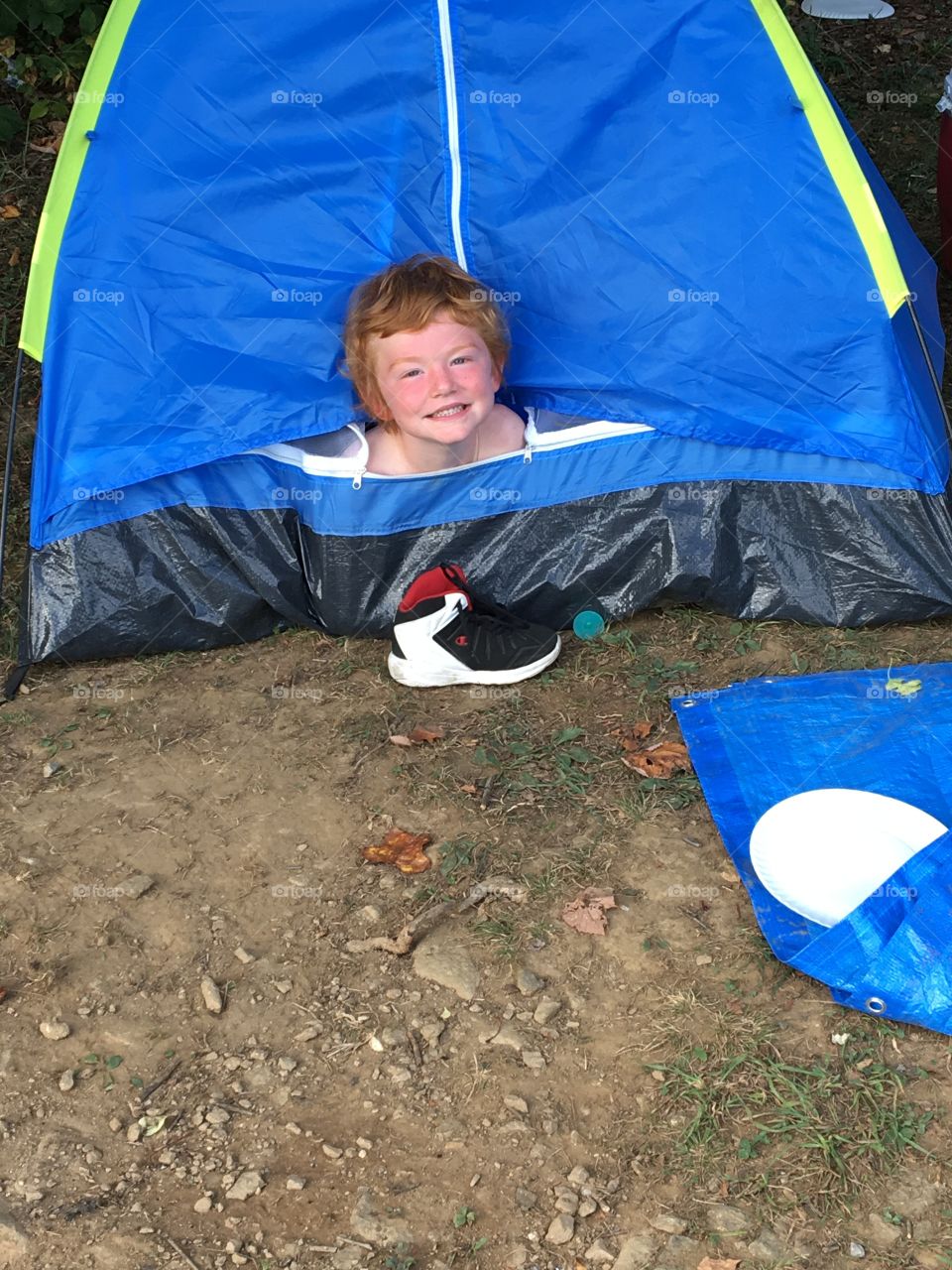 Tent, Child, People, Leisure, Recreation