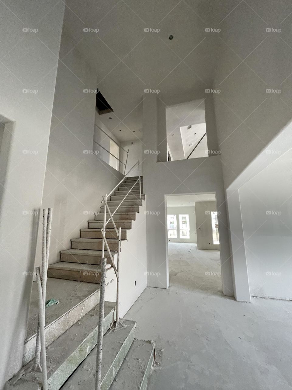 Sheet rocked, two story, new home construction 