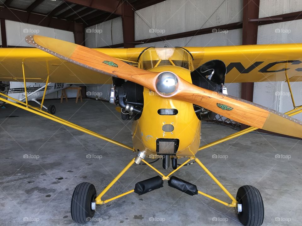 Piper cub airplane