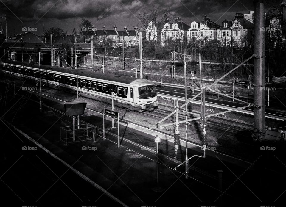 Train. Railway line