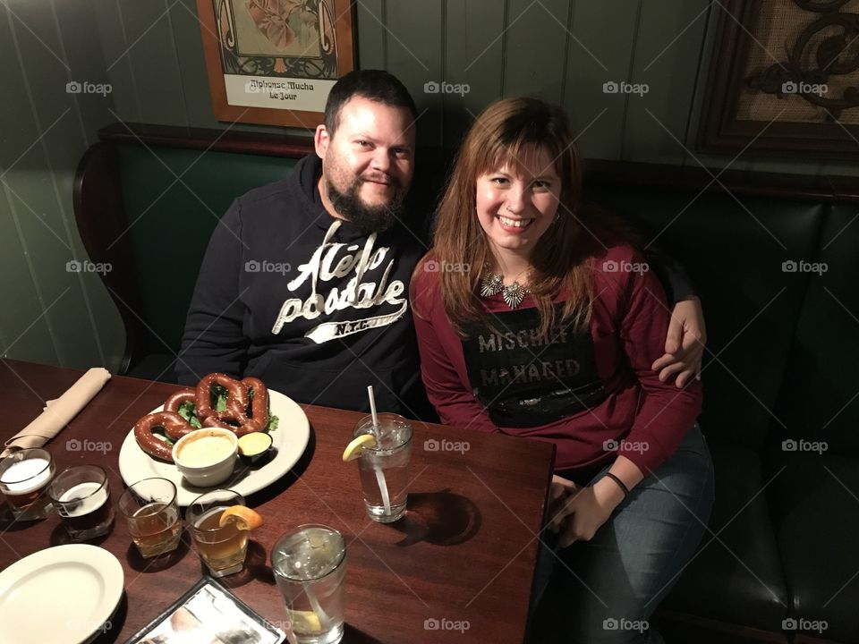 Birthday dinner with my fiancé 