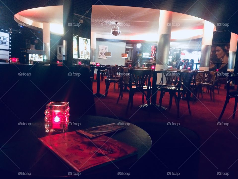 Restaurant, Bar, City, Table, Chair