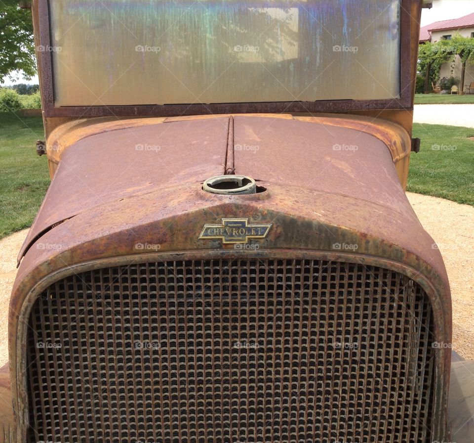 Old Yellow Chevy truck . Old Yellow Chevy truck Pick Up