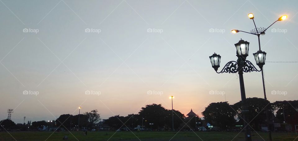 Sunset at Yogyakarta