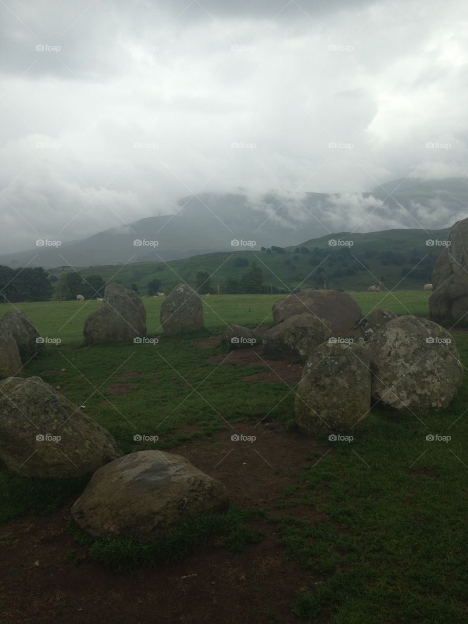 Castlerigg stone circle in the Lake District, England 