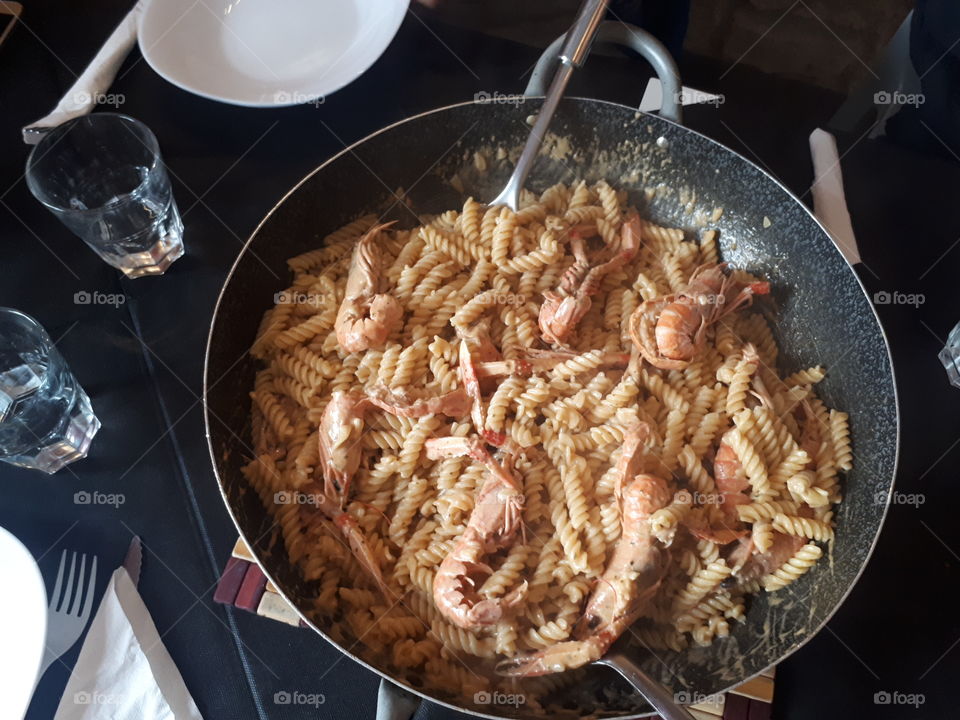 pasta.
fusilli with  shrimps in rosè sauce....

fusilli agli scampi in salsa rosè .....
by Raffaello