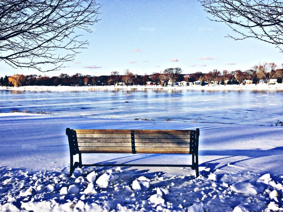 Frozen lake Wynona .