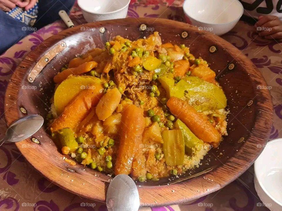 moroccan couscous with vegetables