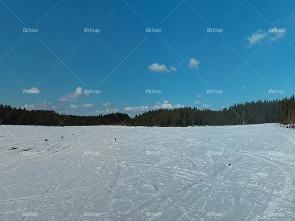 Beautiful Snow Fields in Switzerland