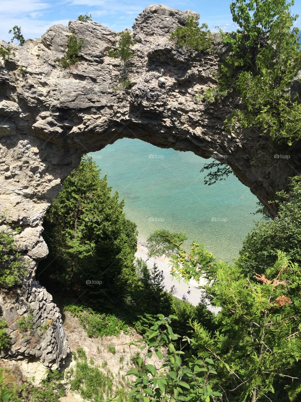 Mackinac island arch 