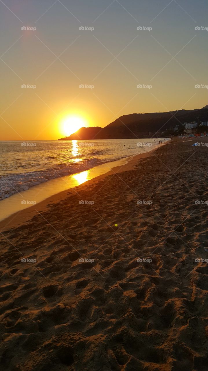 sunset in Alanya
