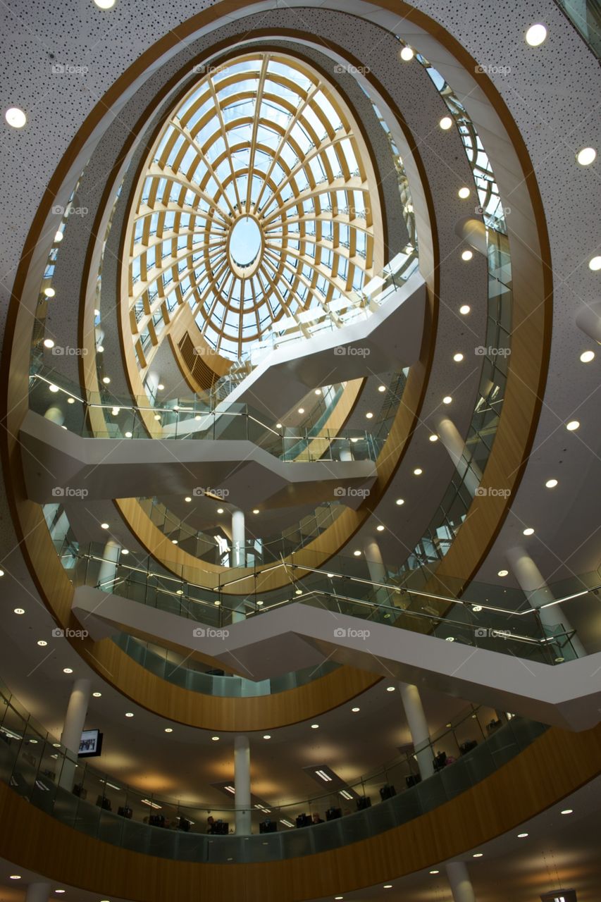 The atrium of Liverpool library 